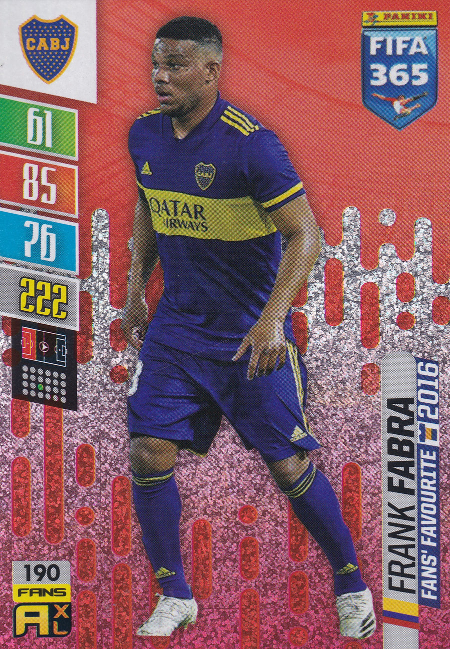 190. FRANK FABRA - BOCA JUNIORS - FANS' FAVOURITE