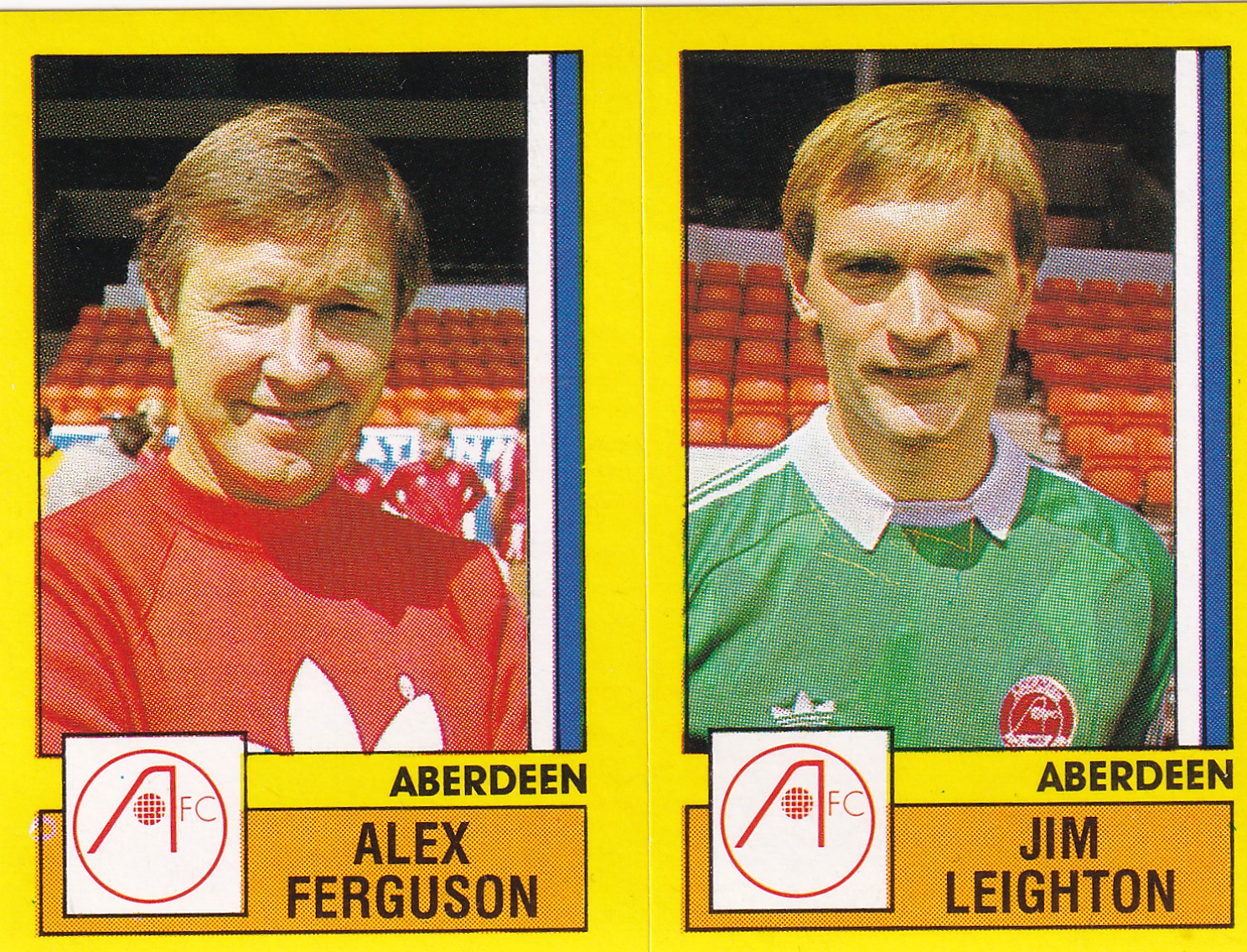 457. A-B. ALEX FERGUSON - JIM LEIGHTON - ABERDEEN