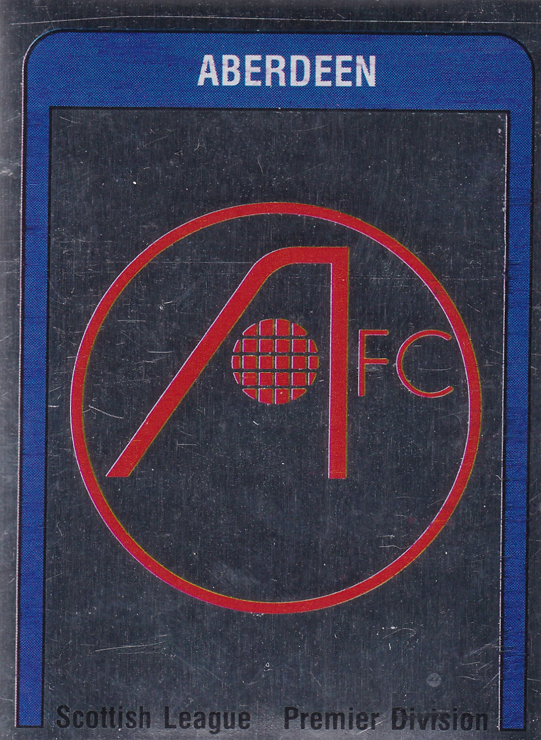 458. ABERDEEN - CLUB BADGE - SILVER FOIL