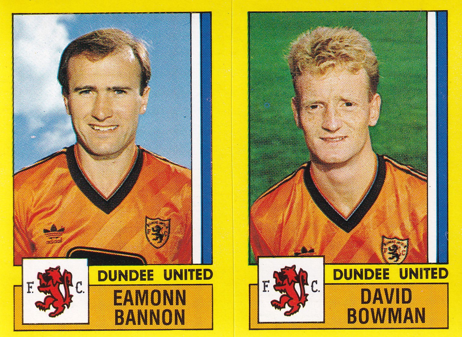 497. A-B. EAMONN BANNON - DAVID BOWMAN - DUNDEE UNITED