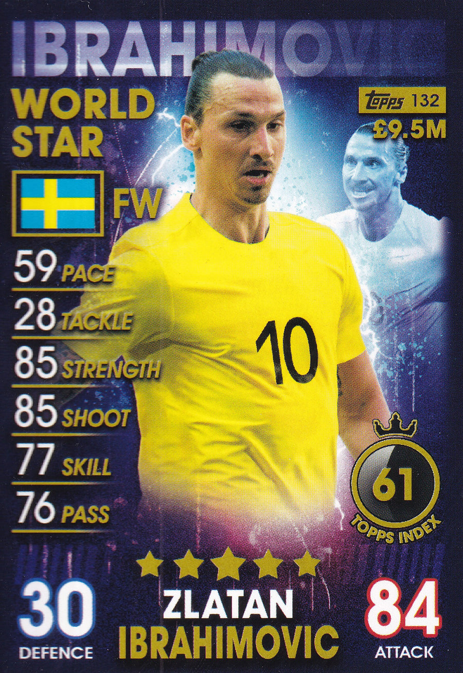 132. ZLATAN IBRAHIMOVIC - SWEDEN - WORLD STAR