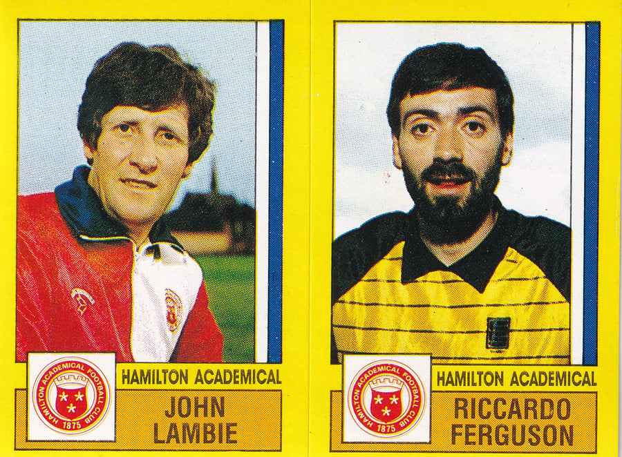 511. A-B. JOHN LAMBIE - RICCARDO FERGUSON - HAMILTON ACADEMICAL