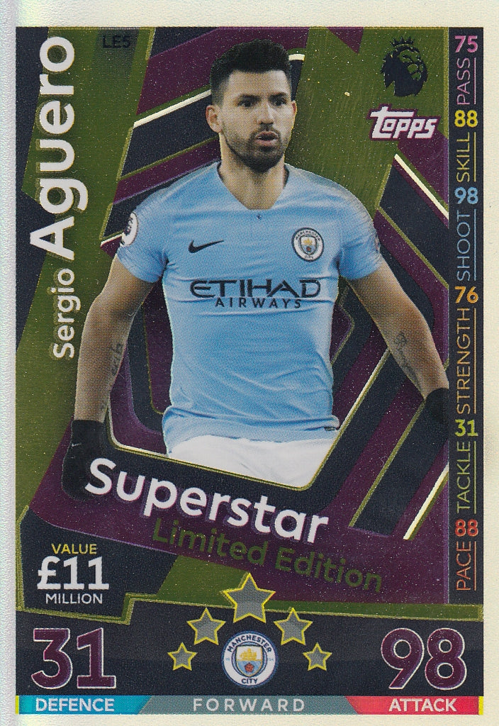 LE-05. SERGIO AGUERO - MANCHESTER CITY - SUPERSTAR LIMITED EDITION