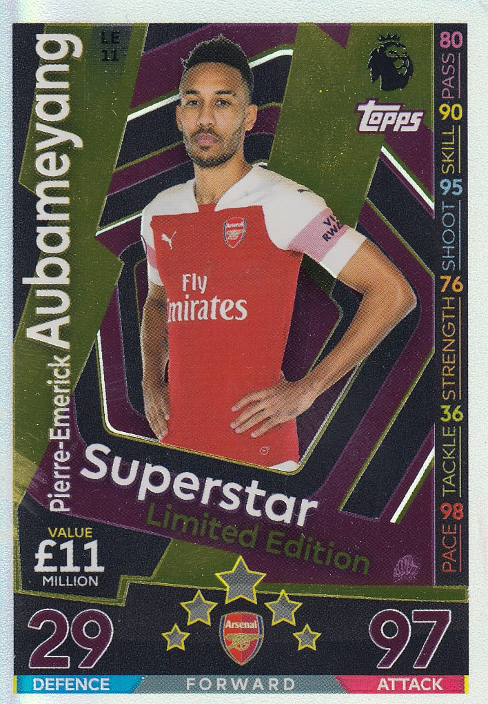 LE-11. PIERRE-EMERICK AUBAMEYANG - ARSENAL - SUPERSTAR LIMITED EDITION