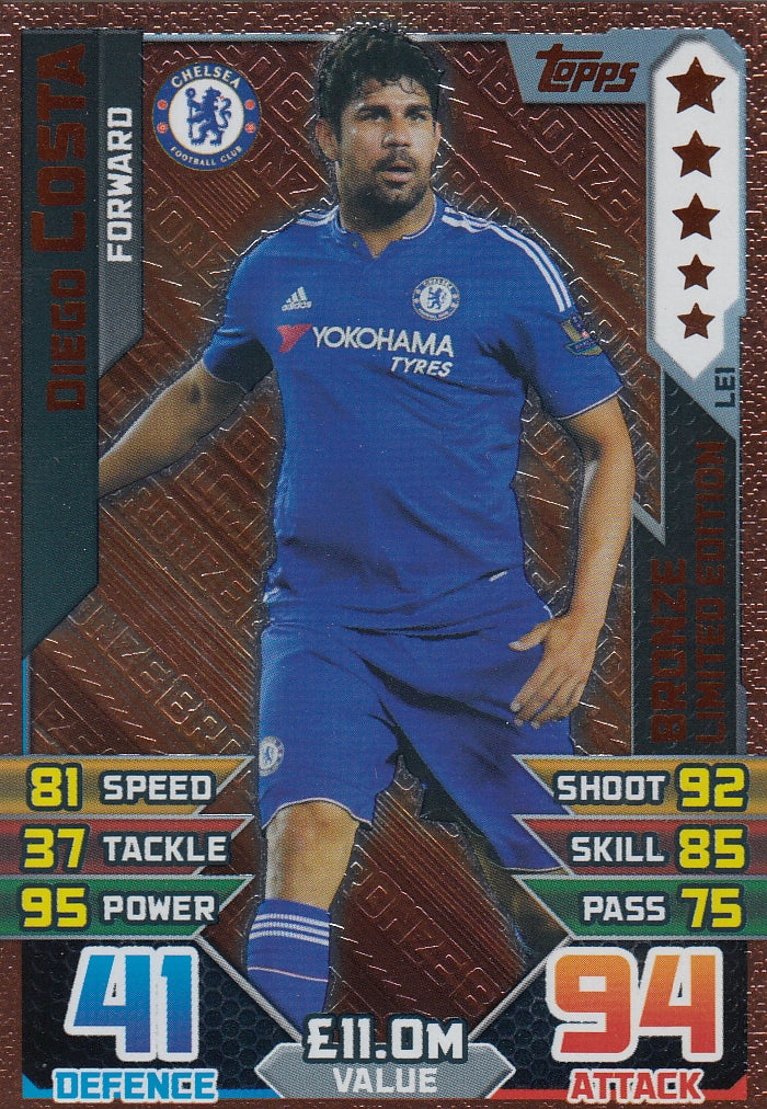 LE1. DIEGO GODIN - CHELSEA - LIMITED EDITION BRONZE
