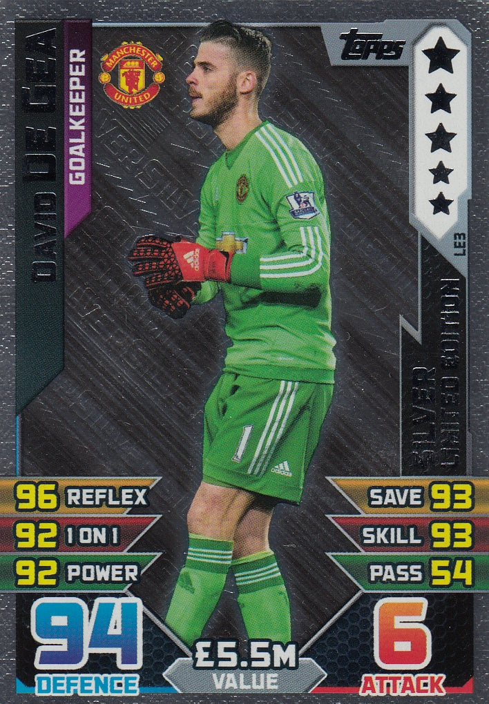 LE3. DAVID DE GEA - MANCHESTER UNITED - LIMITED EDITION SILVER