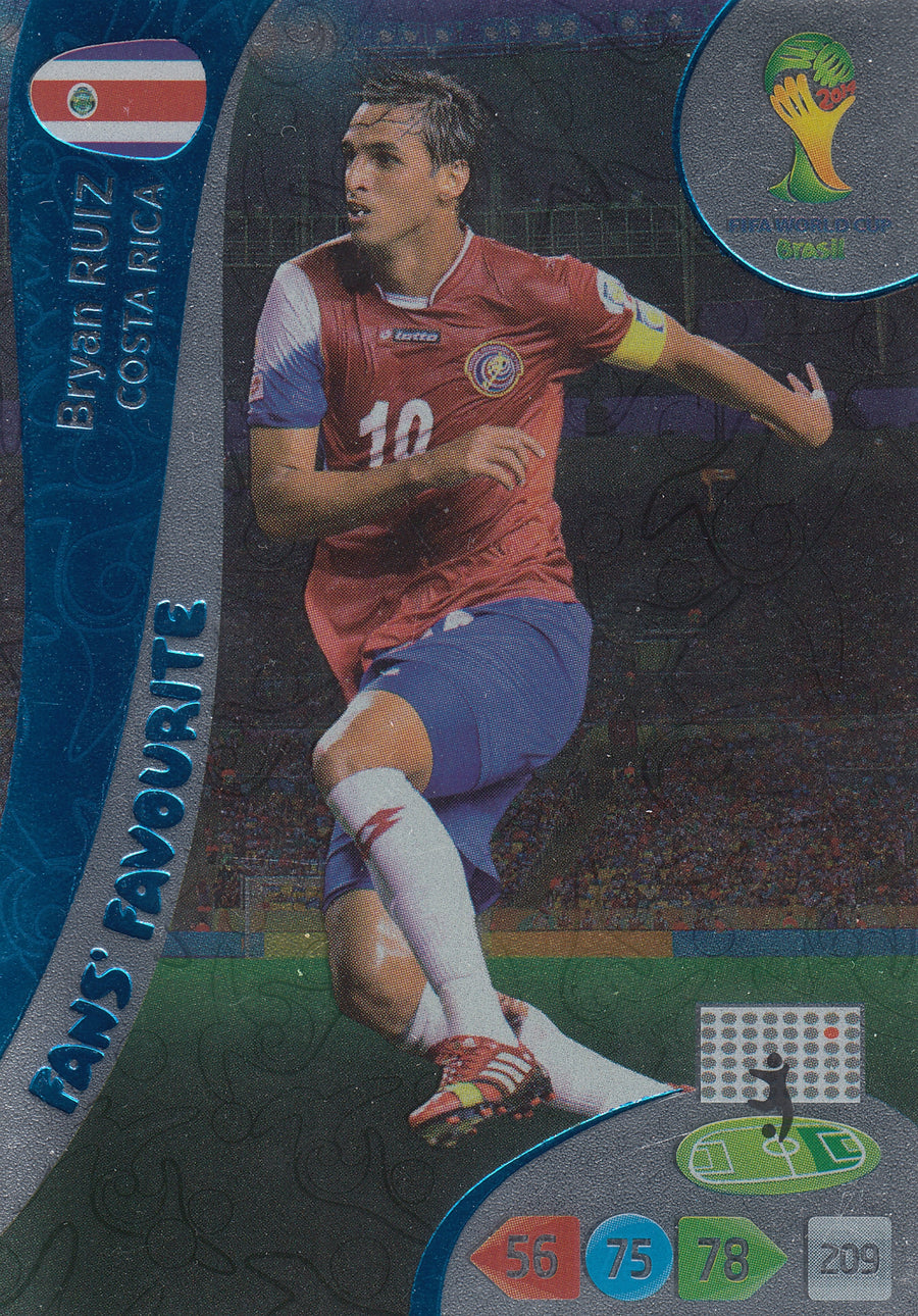 332. BRYAN RUIZ - COSTA RICA - FANS` FAVORITE