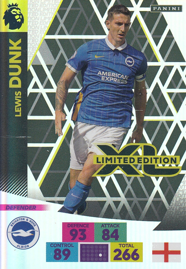 LE - LEWIS DUNK - BRIGHTON & HOVE ALBION - PANINI PREMIER LEAGUE 2020/21 - LIMITED EDITION