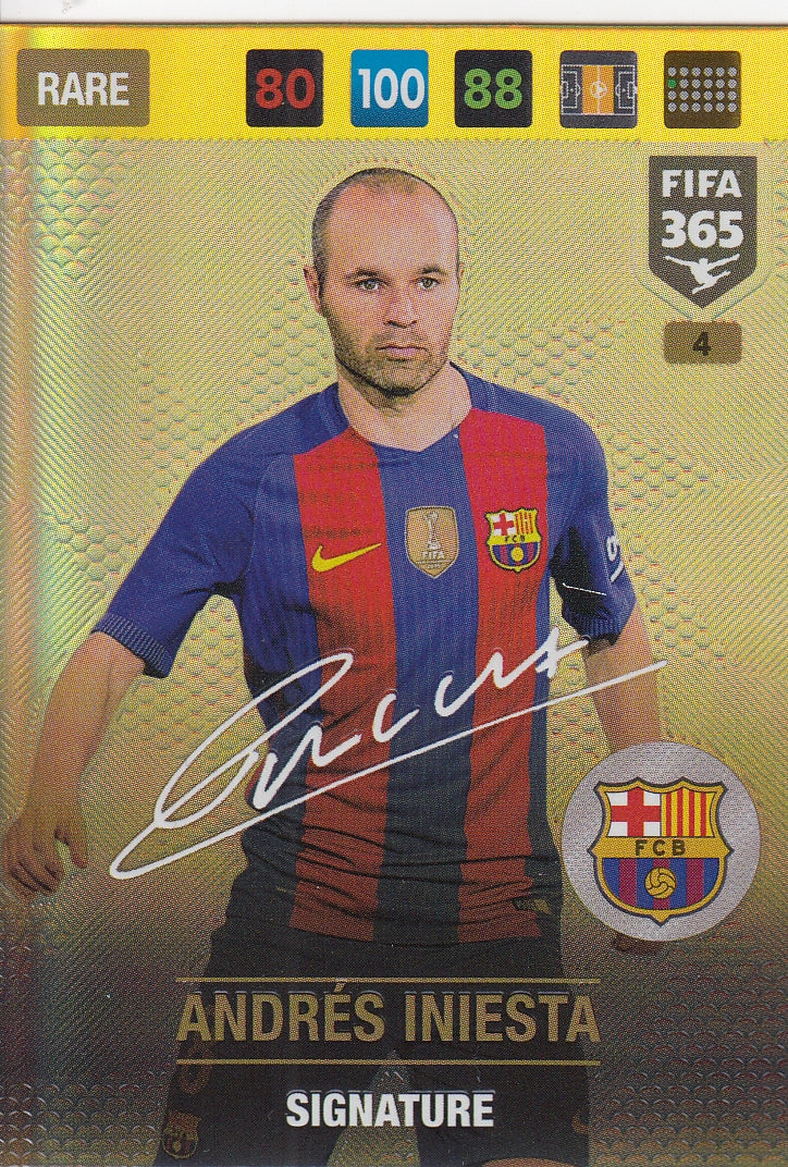 004. ANDRÉS INIESTA - FC BARCELONA - RARE - SIGNATURE