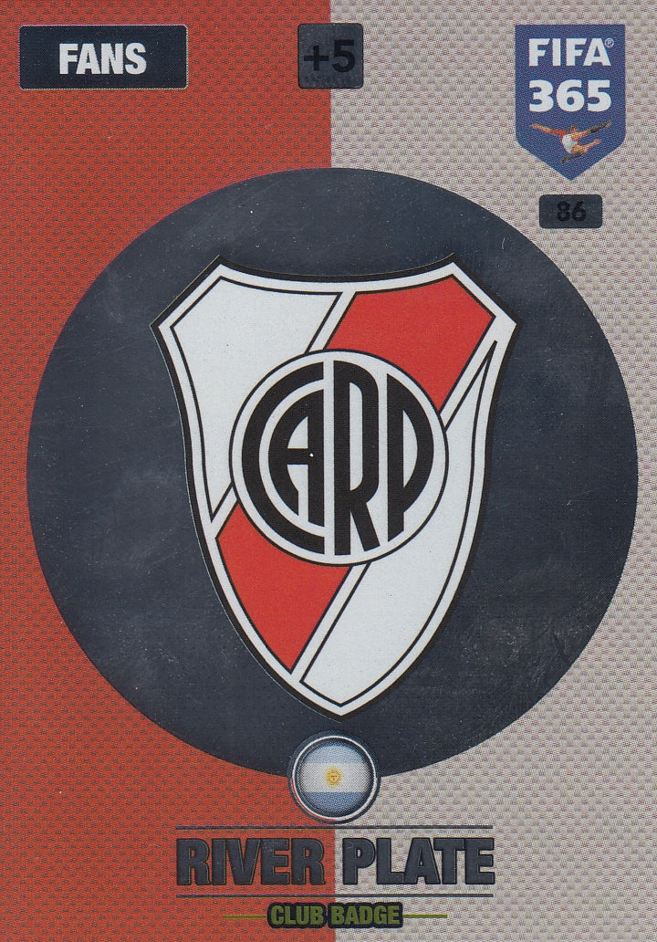 086. RIVER PLATE - ARGENTINA - FANS - CLUB BADGE