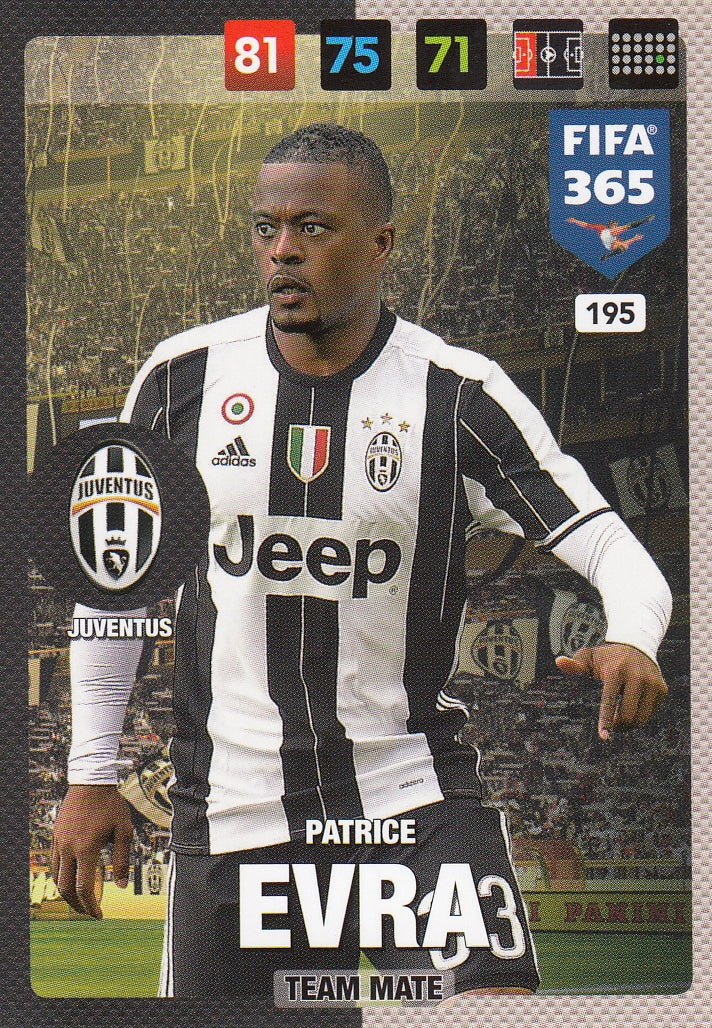 195. PATRICE EVRA - JUVENTUS - TEAM MATE