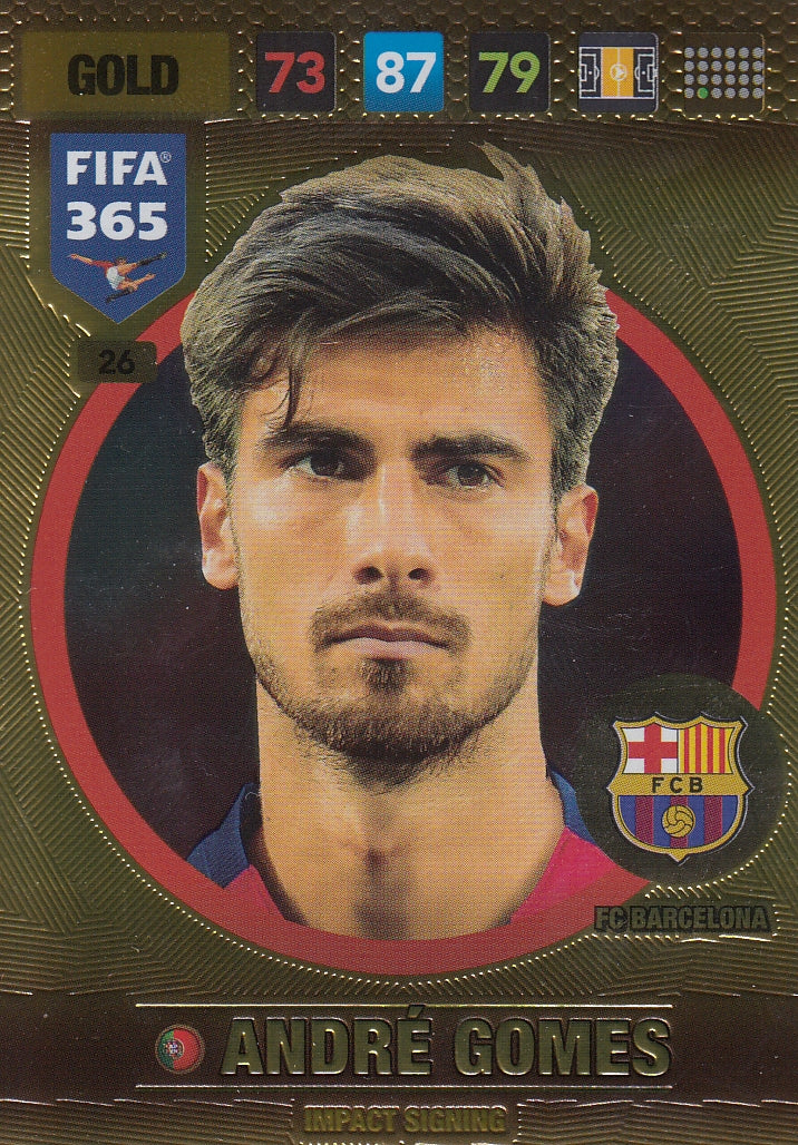 026. ANDRÉ GOMES - FC BARCELONA - GOLD - IMPACT SIGNING