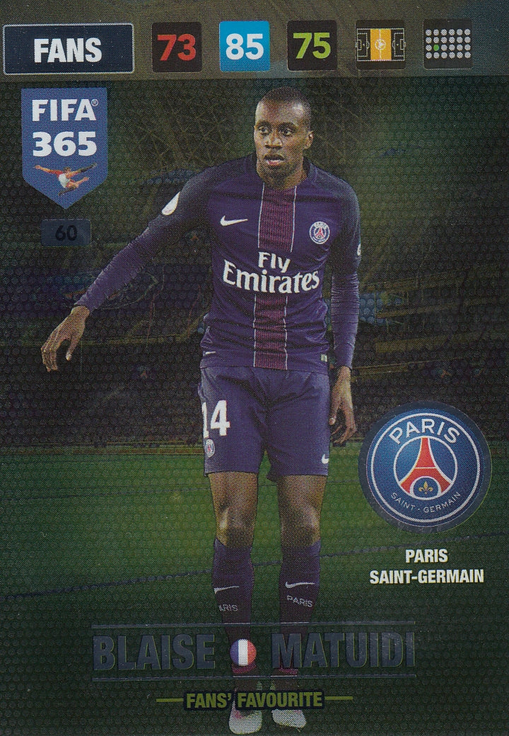060. BLAISE MATUIDI - PARIS SAINT-GERMAIN - FANS - FANS’ FAVOURITE