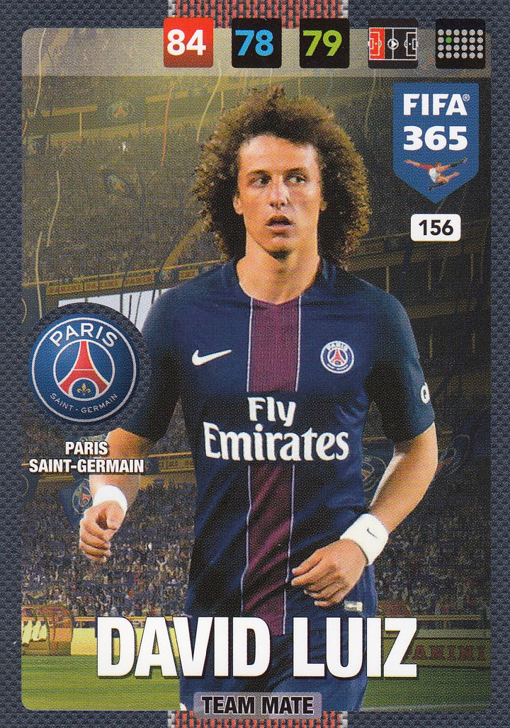 156. DAVID LUIZ - PARIS SAINT-GERMAIN - TEAM MATE