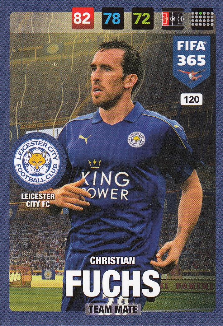 120. CHRISTIAN FUCHS - LEICESTER CITY FC - TEAM MATE