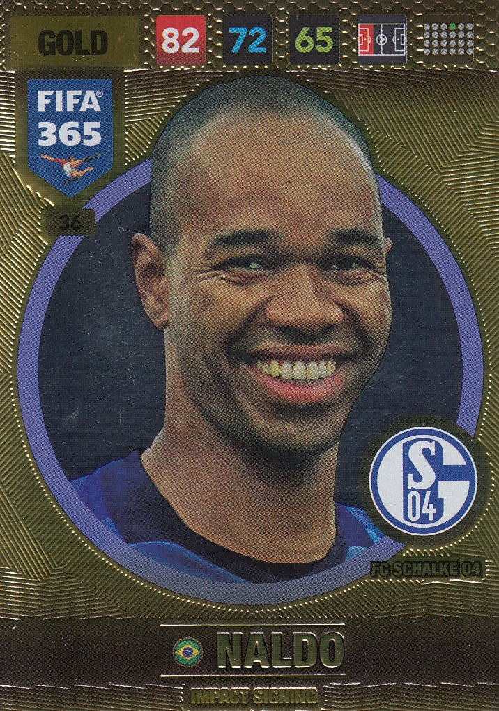036. NALDO - FC SCHALKE 04 - GOLD - IMPACT SIGNING