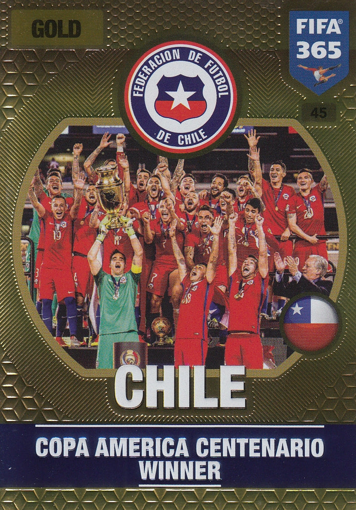 045. CHILE - GOLD - COPA AMERICA CENTENARIO WINNER