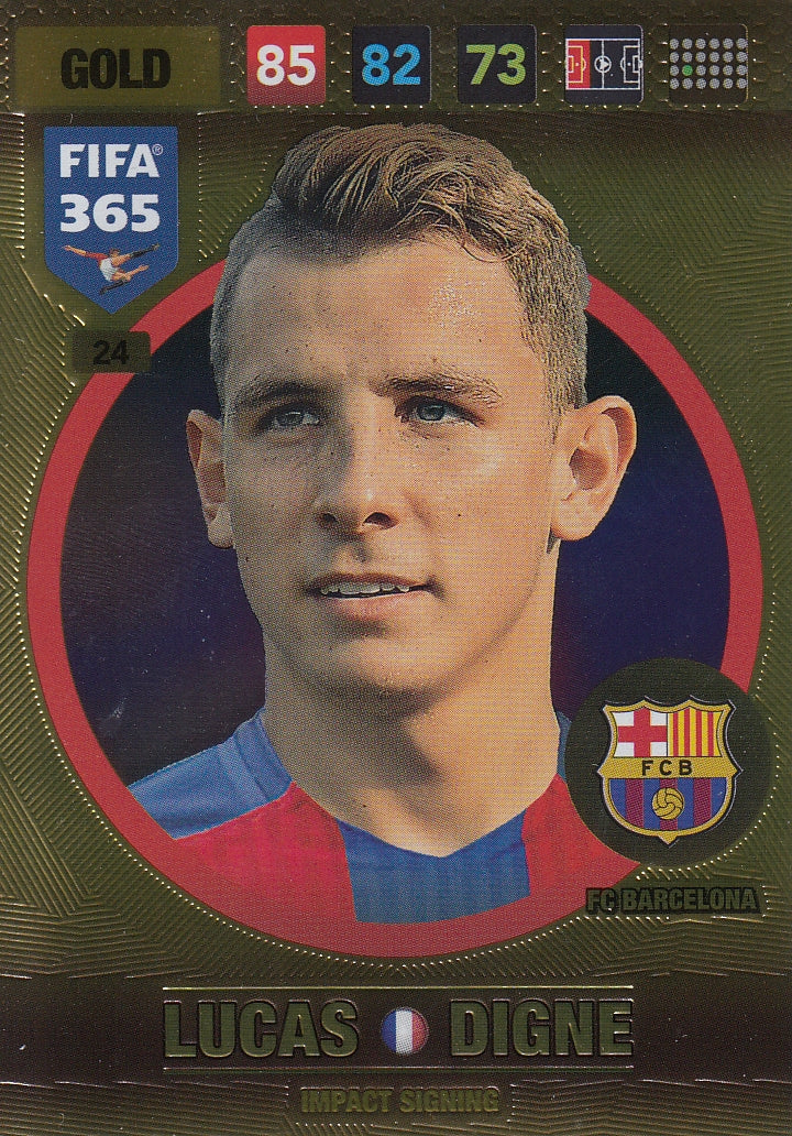 024. LUCAS DIGNE - FC BARCELONA - GOLD - IMPACT SIGNING