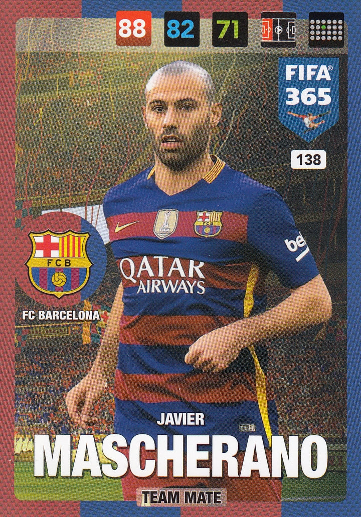 138. JAVIER MASCHERANO - FC BARCELONA - TEAM MATE