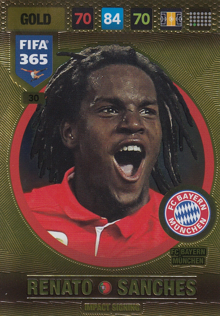 030. RENATO SANCHES - FC BAYERN MÜNCHEN - GOLD - IMPACT SIGNING