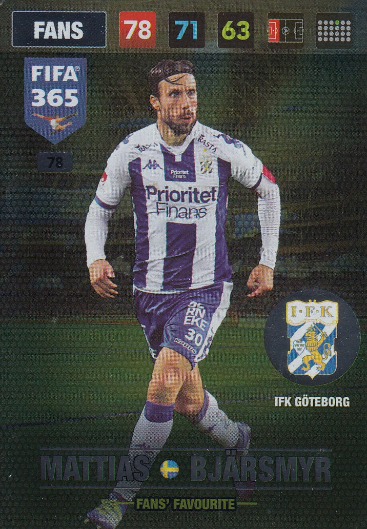 078. MATTIAS BJÄRSMYR - IFK GÖTEBORG - FANS - FANS’ FAVOURITE