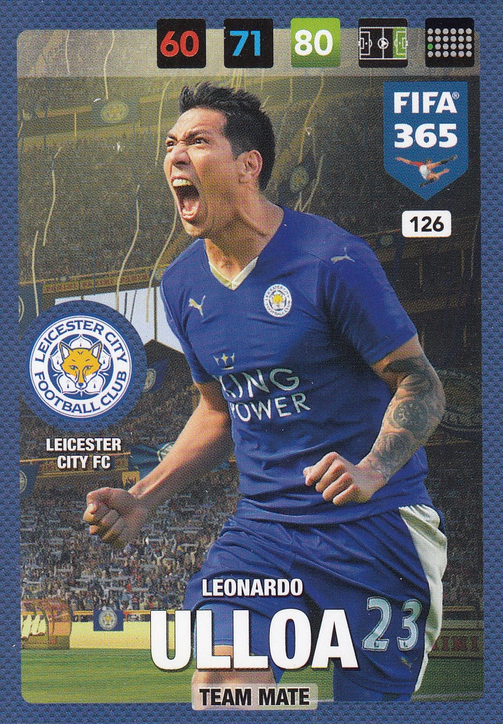 126. LEONARDO ULLOA - LEICESTER CITY FC - TEAM MATE
