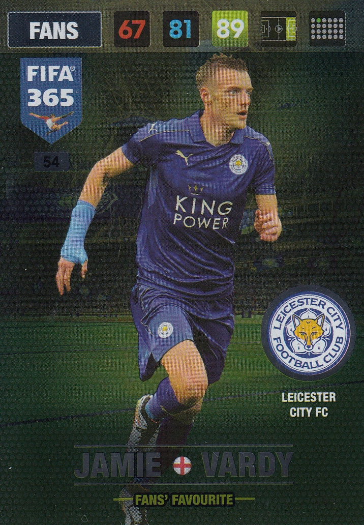 054. JAMIE VARDY - LEICESTER CITY - FANS - FAN’S FAVOURITE