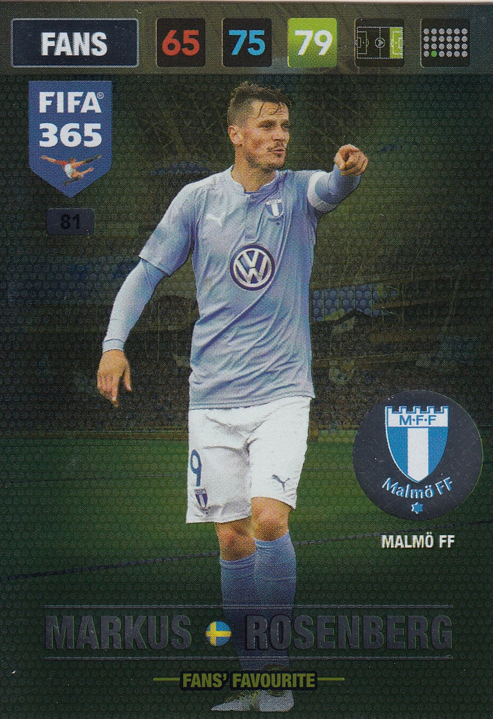 081. MARKUS ROSENBERG - MALMÖ FF - FANS - FAN’S FAVOURITE