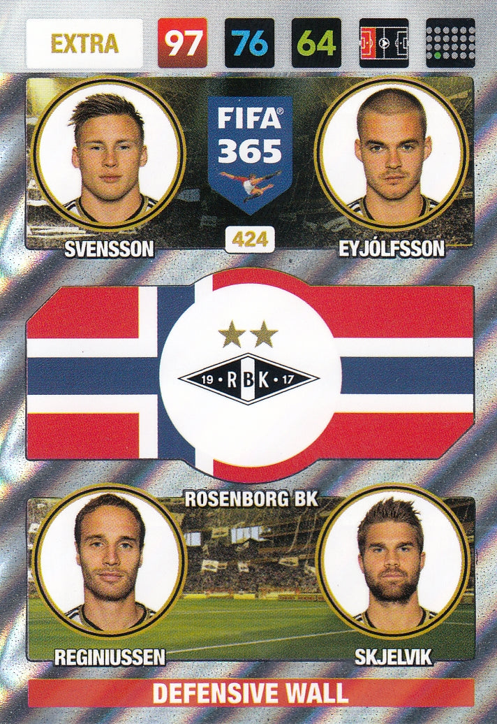 424. ROSENBORG BK - SVENSSON - EYJÓLFSSON - REGINIUSSEN - SKJELVIK - EXTRA - DEFENSIVE WALL