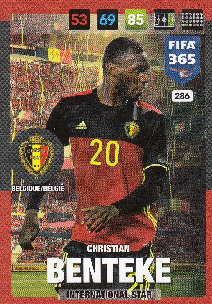 286. CHRISTIAN BENTEKE - BELGIQUE/BELGIË - INTERNATIONAL STAR