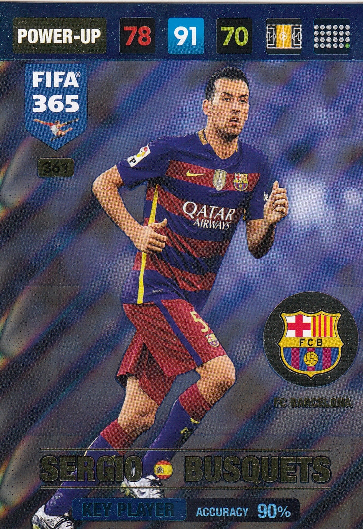 361. SERGIO BUSQUETS - FC BARCELONA - POWER-UP - KEY PLAYER