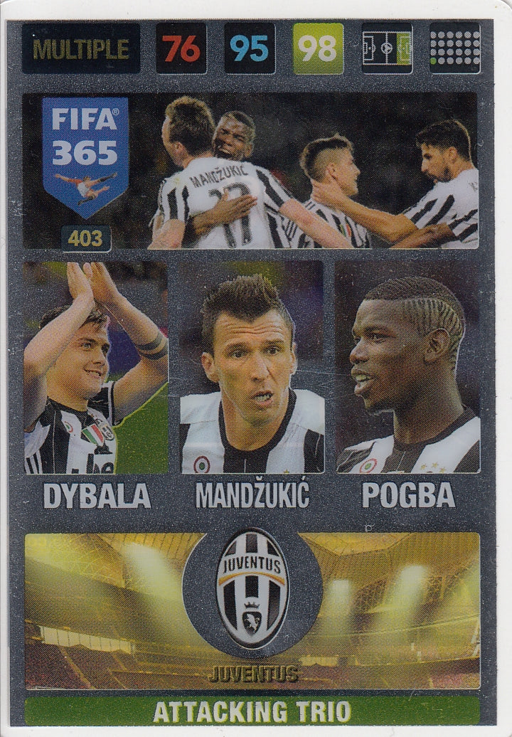 403. JUVENTUS - DYBALA - MANDZUKIC - POGBA - MULTIPLE - ATTACKING TRIO