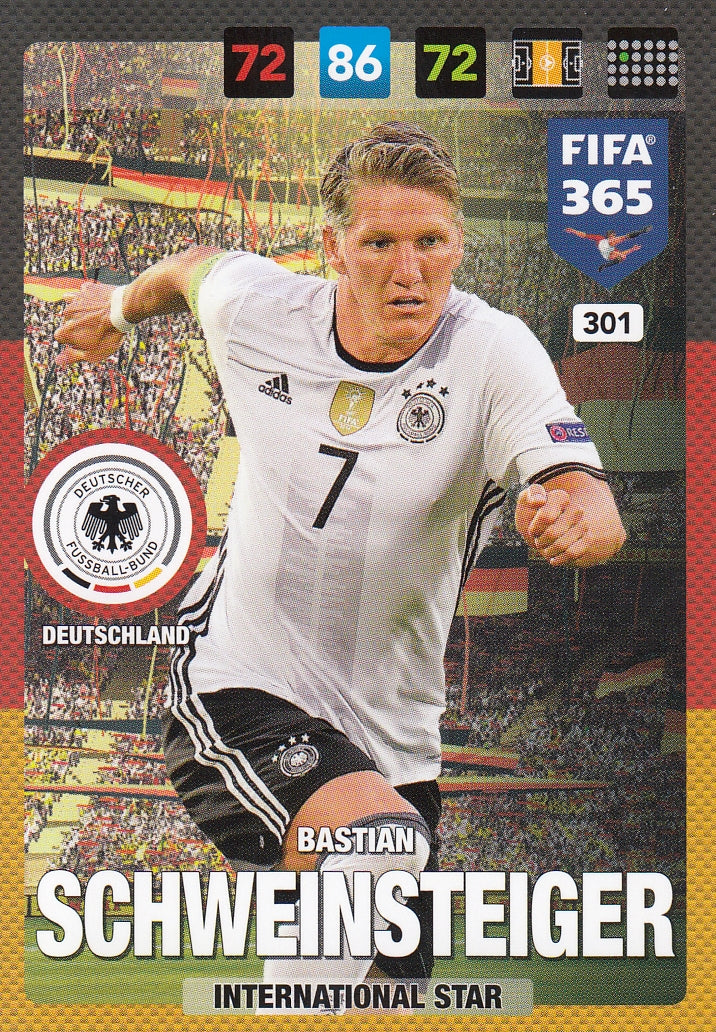 301. BASTIAN SCHWEINSTEIGER - DEUTSCHLAND - INTERNATIONAL STAR