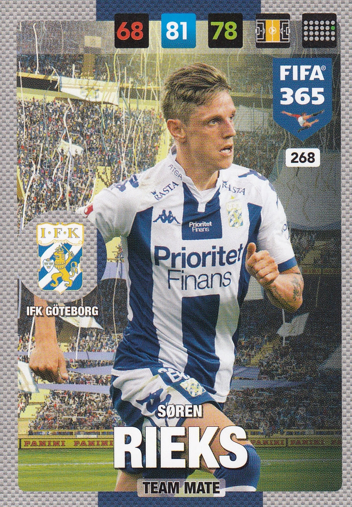268. SØREN RIEKS - IFK GÖTEBORG - TEAM MATE