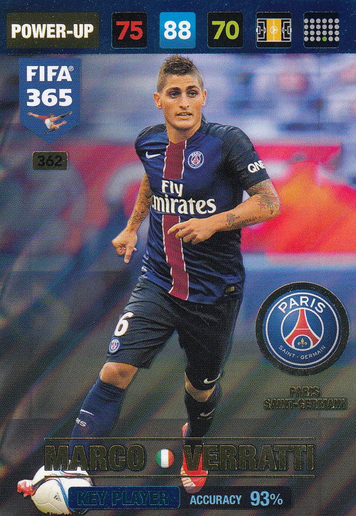362. MARCO VERRATTI - PARIS SAINT-GERMAIN - POWER-UP - KEY PLAYER