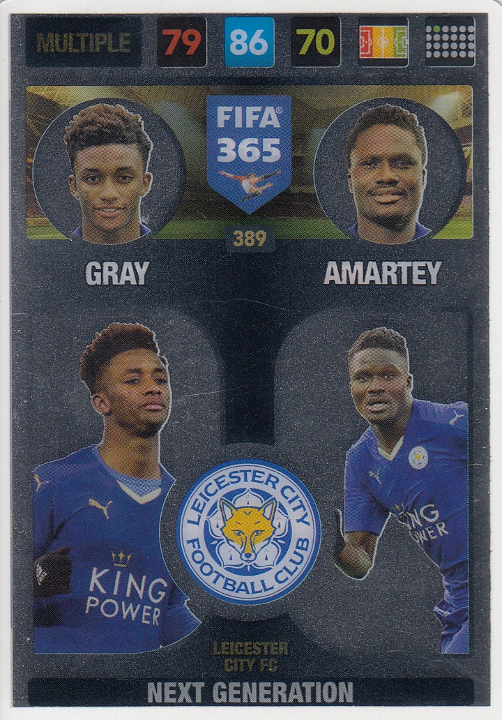389. LEICESTER CITY FC - GRAY - AMARTEY - MULTIPLE - NEXT GENERATION