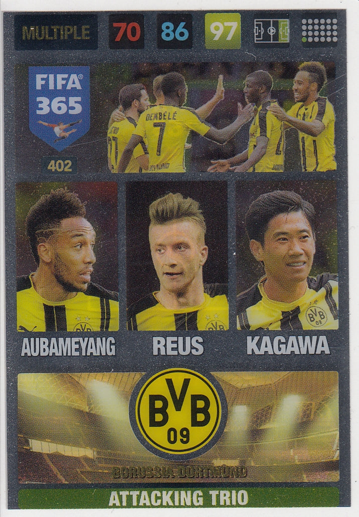 402. BORUSSIA DORTMUND - AUBAMEYANG - REUS - KAGAWA - MULTIPLE - ATTACKING TRIO
