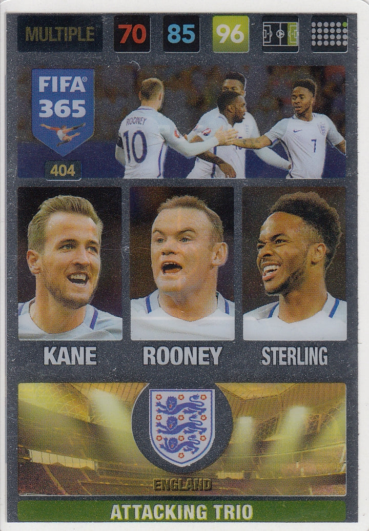 404. ENGLAND - KANE - ROONEY - STERLING - MUTLIPLE - ATTACKING TRIO