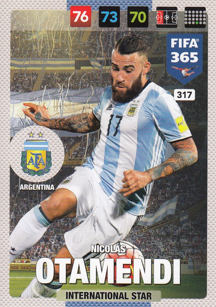 317. NICOLÁS OTAMENDI - ARGENTINA - INTERNATIONAL STAR