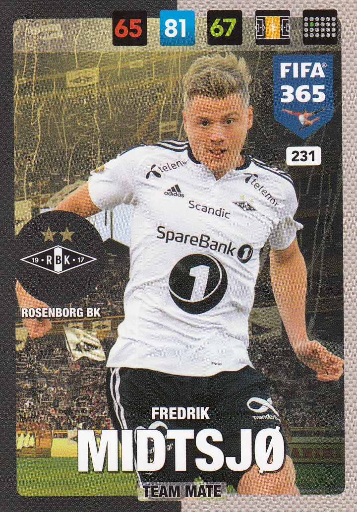 231. FREDRIK MIDTSJØ - ROSENBORG BK - TEAM MATE