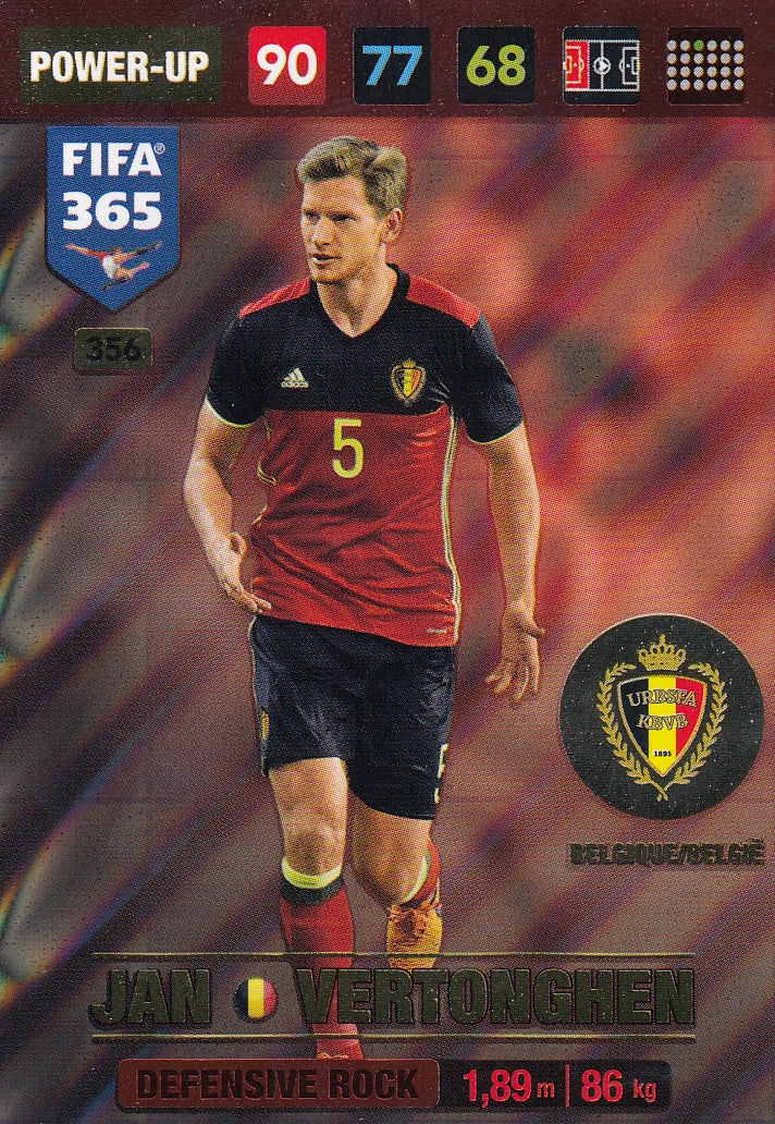 356. JAN VERTONGHEN - BELGIQUE/BELGIË - POWER-UP - DEFENSIVE ROCK