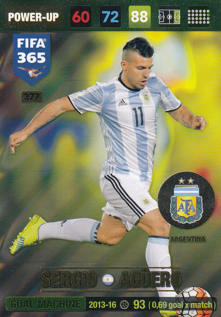 377. SERGIO AGÜERO - ARGENTINA - POWER-UP - GOAL MACHINE
