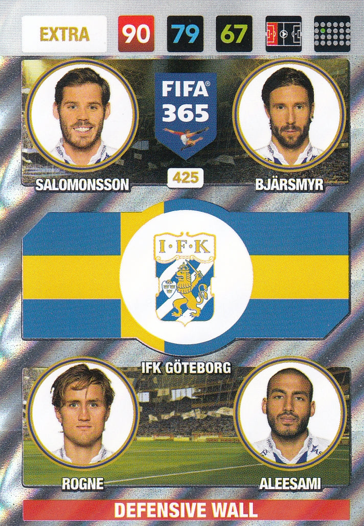425. IFK GÖTEBORG - SALOMONSSON - BJÄRSMYR - ROGNE - ALEESAMI - EXTRA - DEFENSIVE WALL