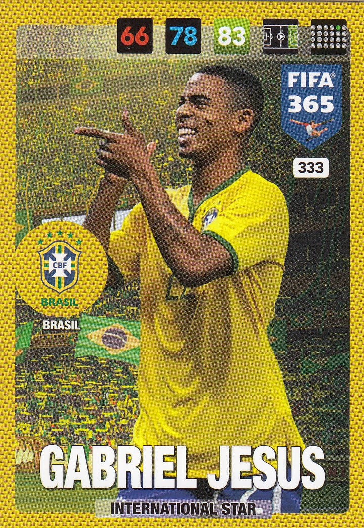 333. GABRIEL JESUS - BRASIL - INTERNATIONAL STAR