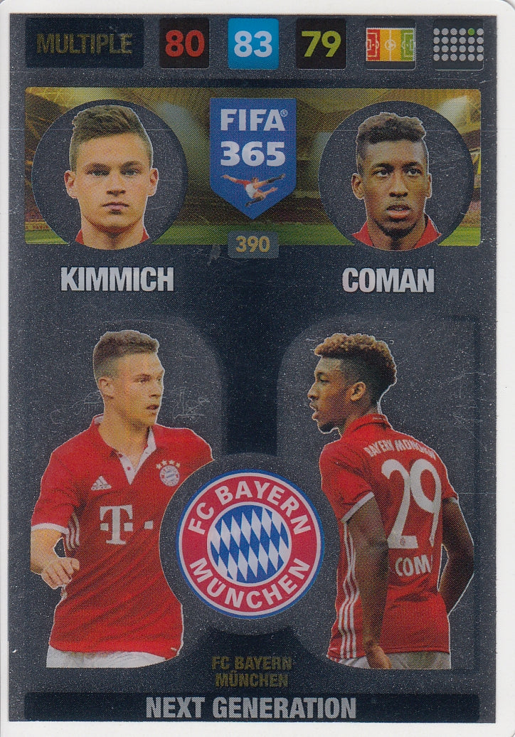 390. FC BAYERN MÜNCHEN - KIMMICH - COMAN - MULTIPLE- NEXT GENERATION