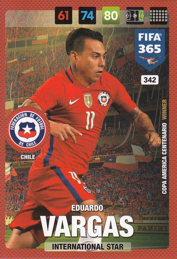 342. EDUARDO VARGAS - CHILE - INTERNATIONAL STAR