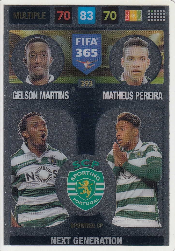393. SPORTING CP - GELSON MARTINS - MATHEUS PEREIRA - MULTIPLE - NEXT GENERATION
