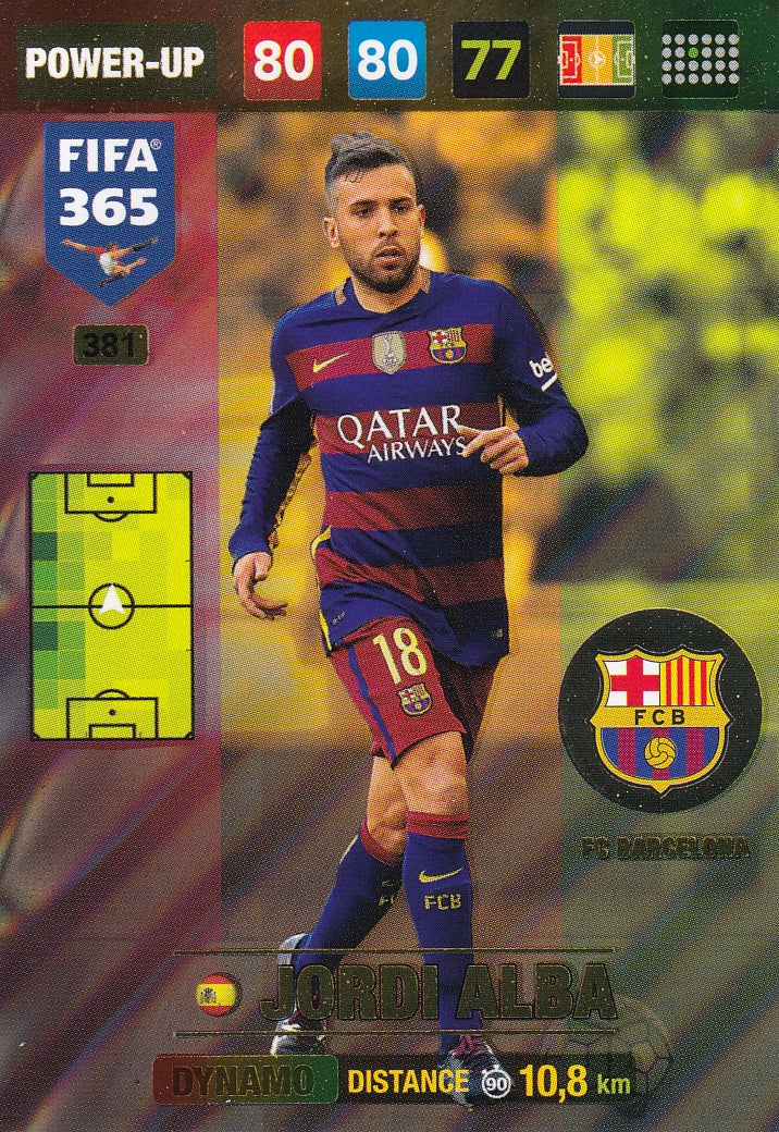 381. JORDI ALBA - FC BARCELONA - POWER-UP - DYNAMO
