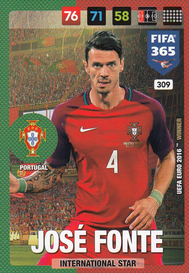 309. JOSÉ FONTE - PORTUGAL - INTERNATIONAL STAR