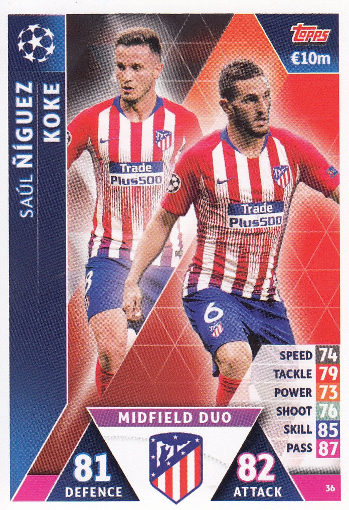 036. SAUL ÑIGUEZ - KOKE - ATLETICO DE MADRID